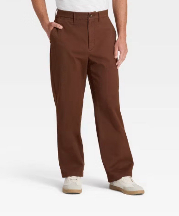 Mutual Weave Men 32×32 The Standard Chino Below Waist Slim Fit Tapered Pumpkin