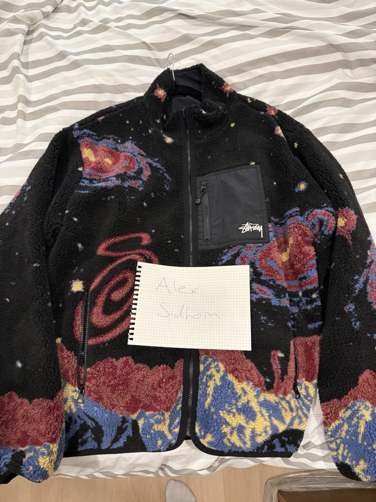 Stussy Cosmos Sherpa Natural XL(Reversible)