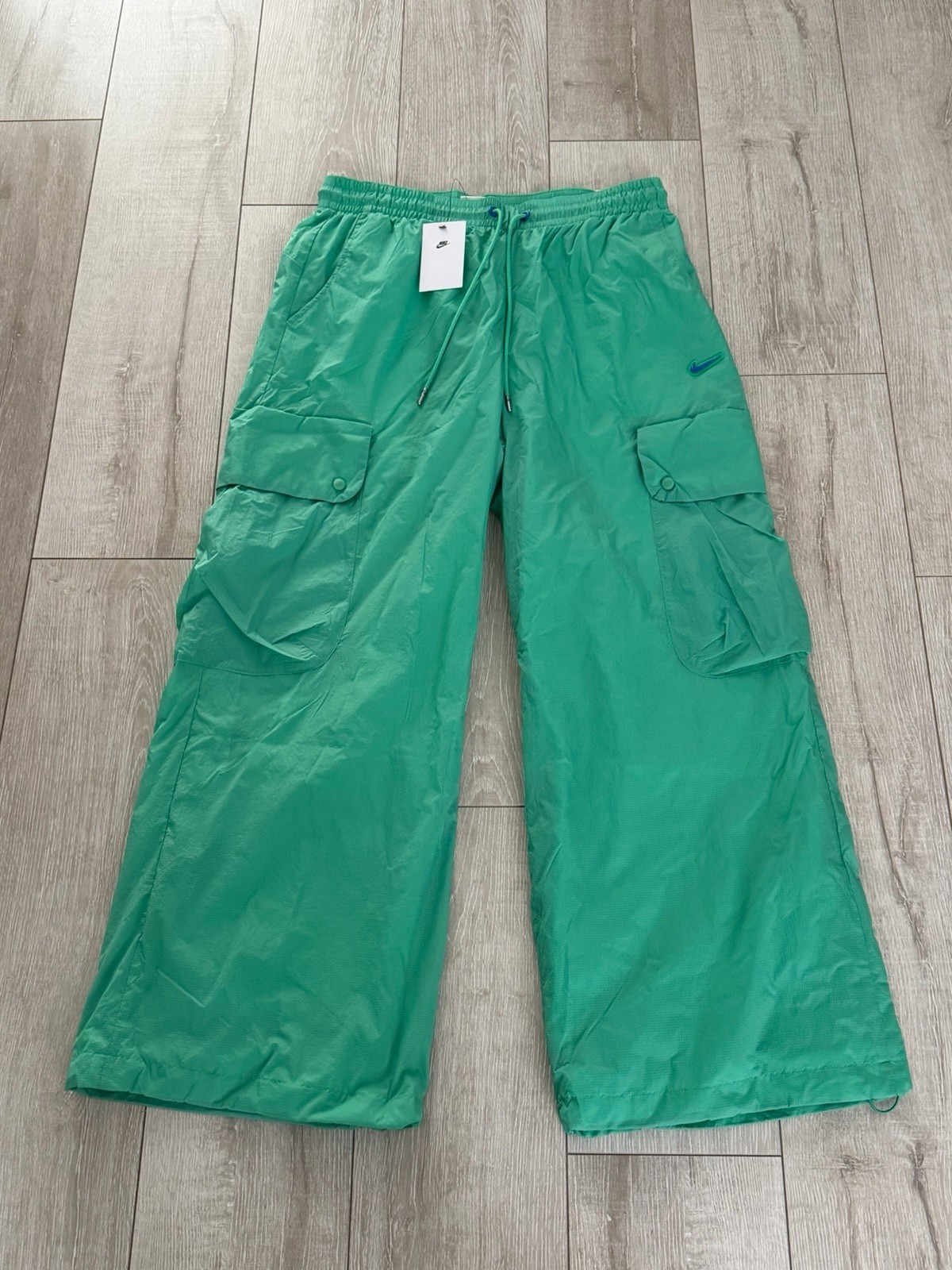 Men L New Nike Project FROG Parachute Cargo Pants Green Shock HV0907-388