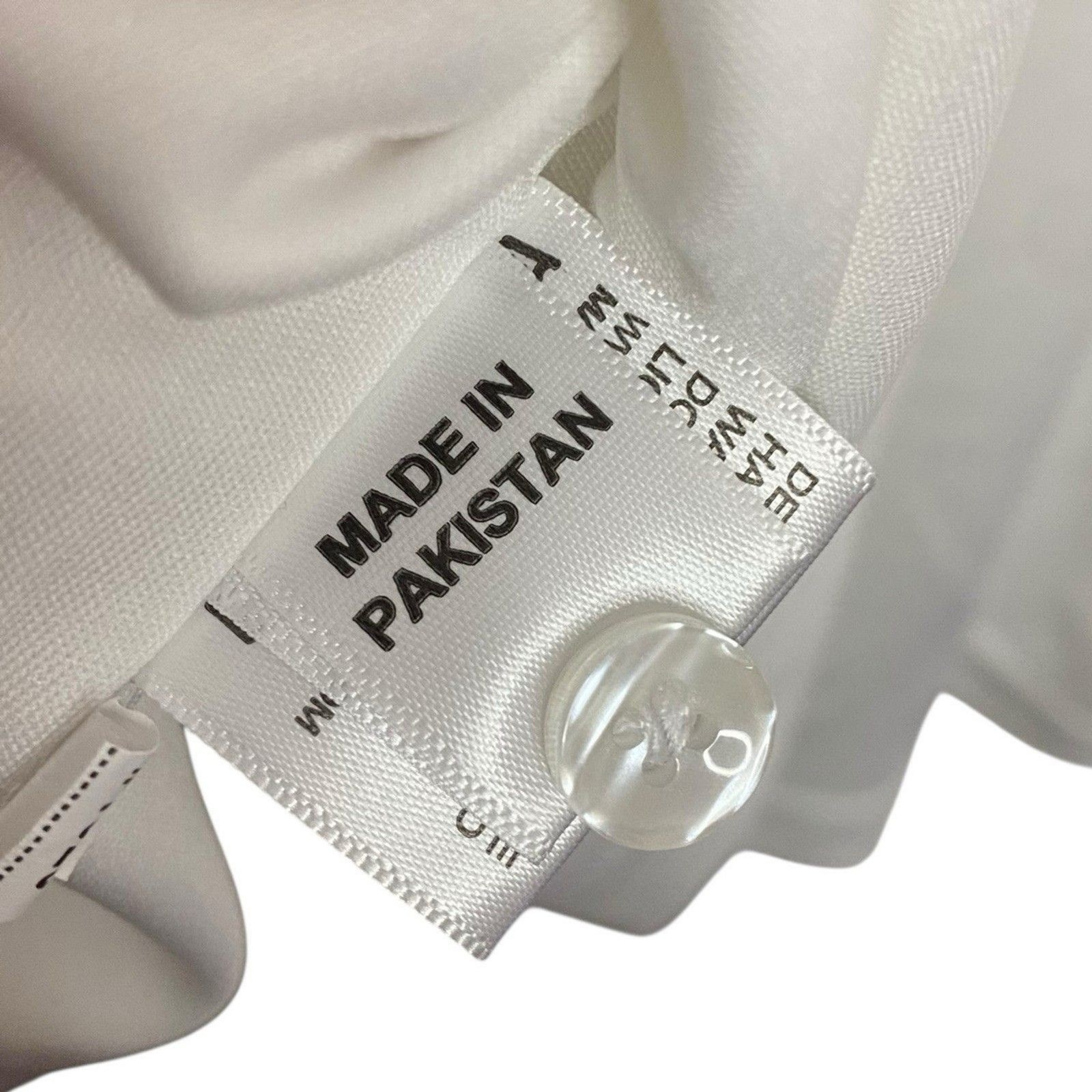 Collars & Co Polo Shirt Mens Medium White Point Dress Collar Preppy Office