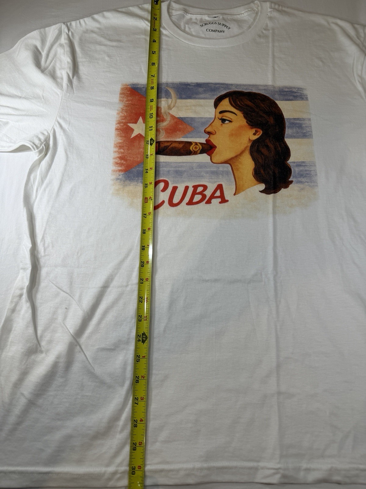 Retro Cuba Cigar Graphic T-Shirt Havana Cuba – New XL