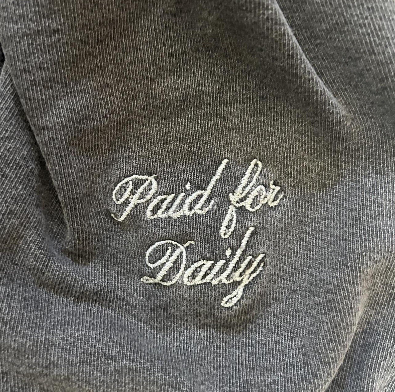 Carte Blanche Grey Heavyweight Oversized Vintage Hoodie