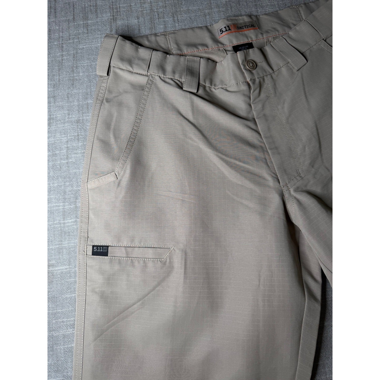 5.11 Tactical Fast-Tac Urban Pants Khaki Ripstop Mens 32×32 74461-055