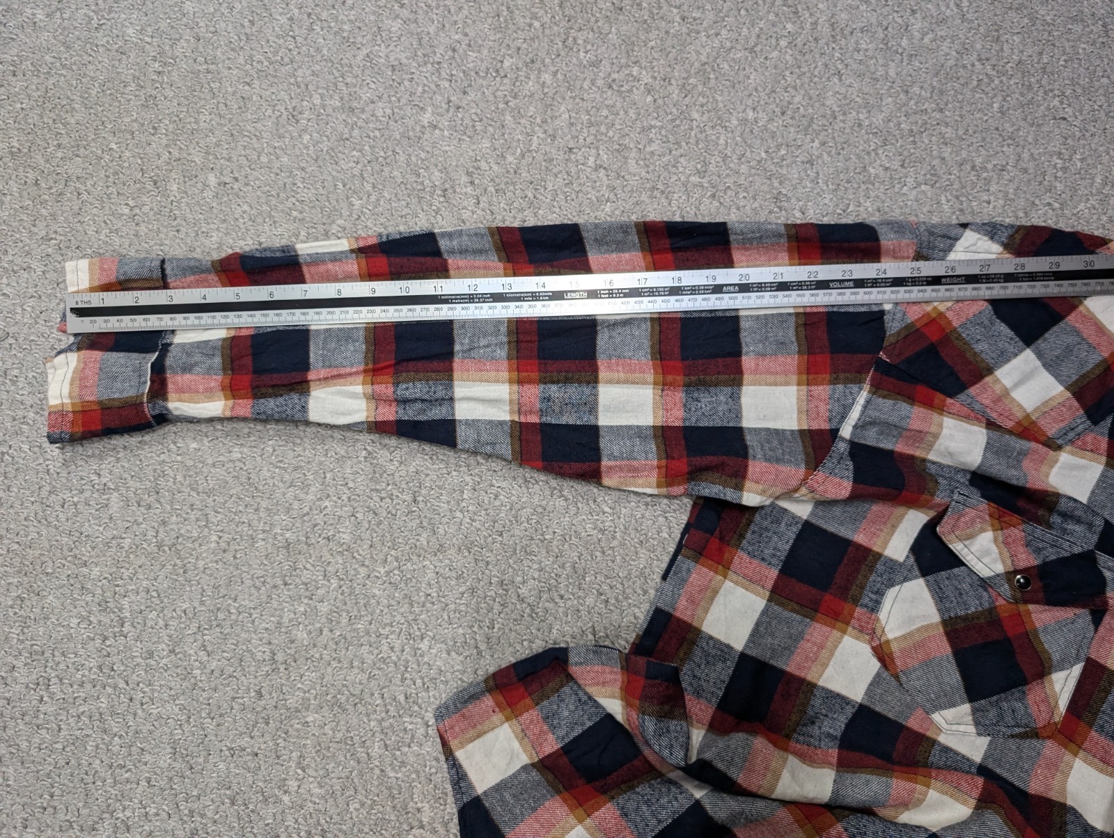 BTC Vintage Men’s Check Plaid Flannel Western Worker Snap Button Shirt XL