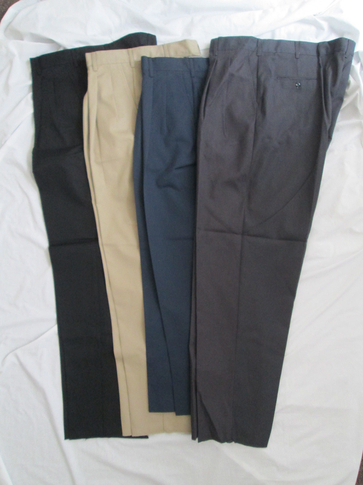 2 pairs Edwards Mens Pants Navy Black Khaki 28 32 34 36 38 40 42 44 46 50 56 58