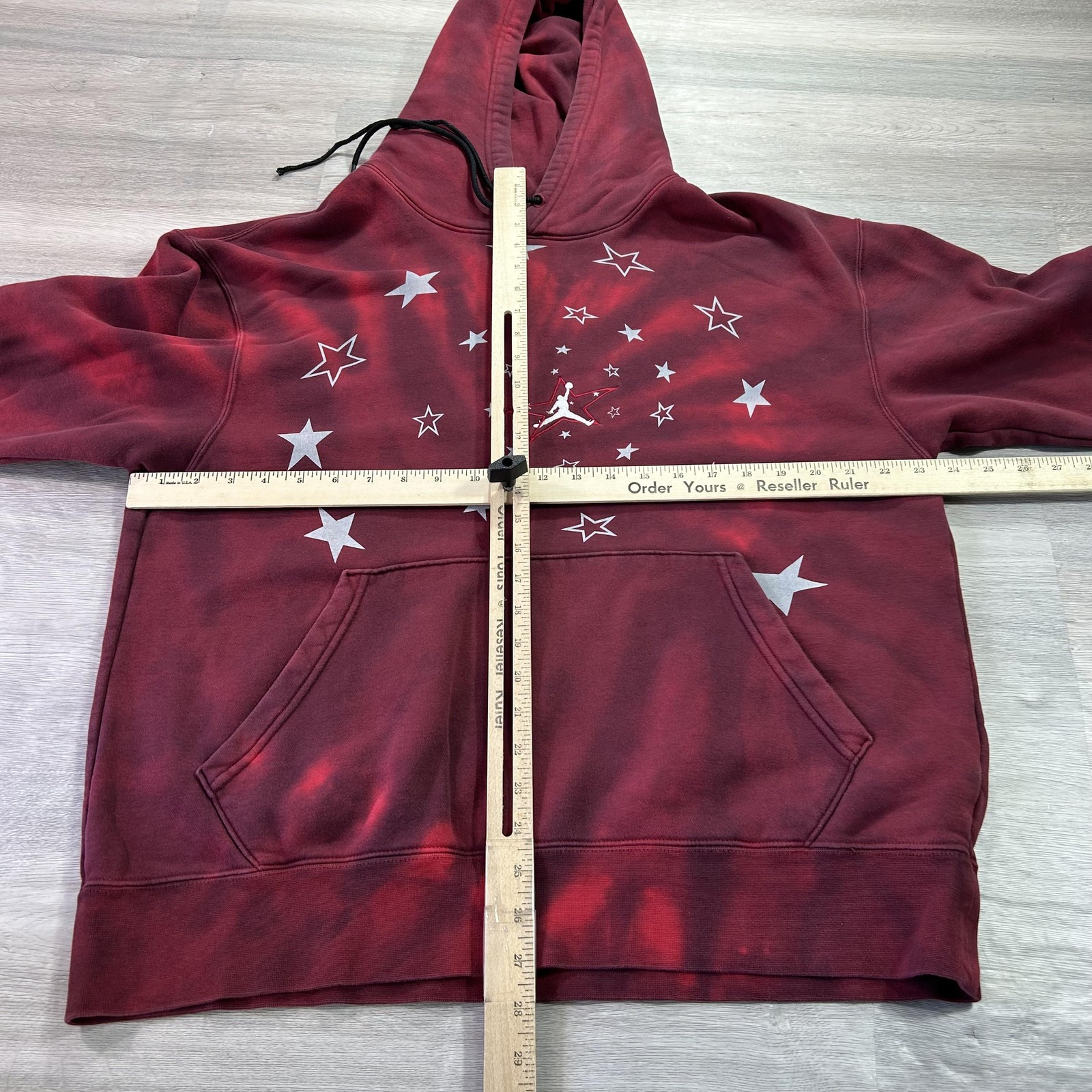 Jordan Legacy AJ6 Hoodie Mens Large Graphic Tie Dye Fleece Pullover DD5225-010