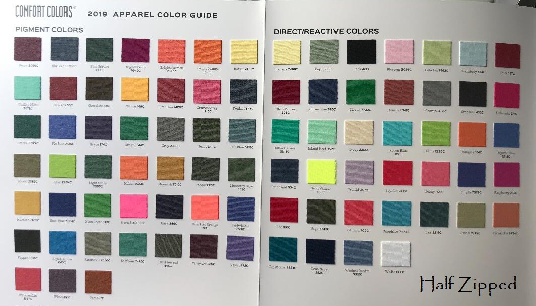 Comfort Colors Pigment Dyed Short Sleeve T-Shirt with Pocket 6030 S-XL 63 COLORS