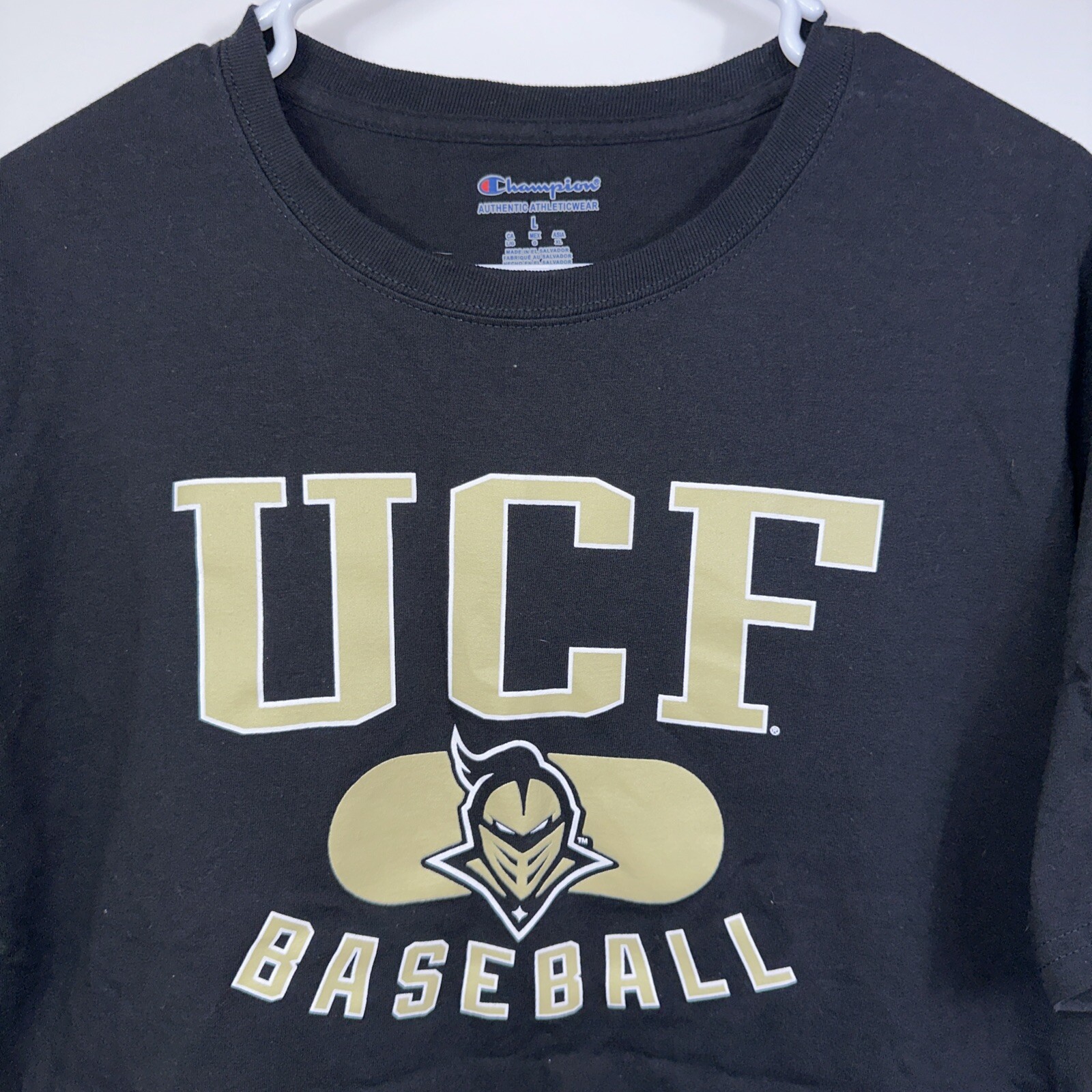 Champion x UCF Knights Baseball Men’s Large Black Cotton S/S T-shirt