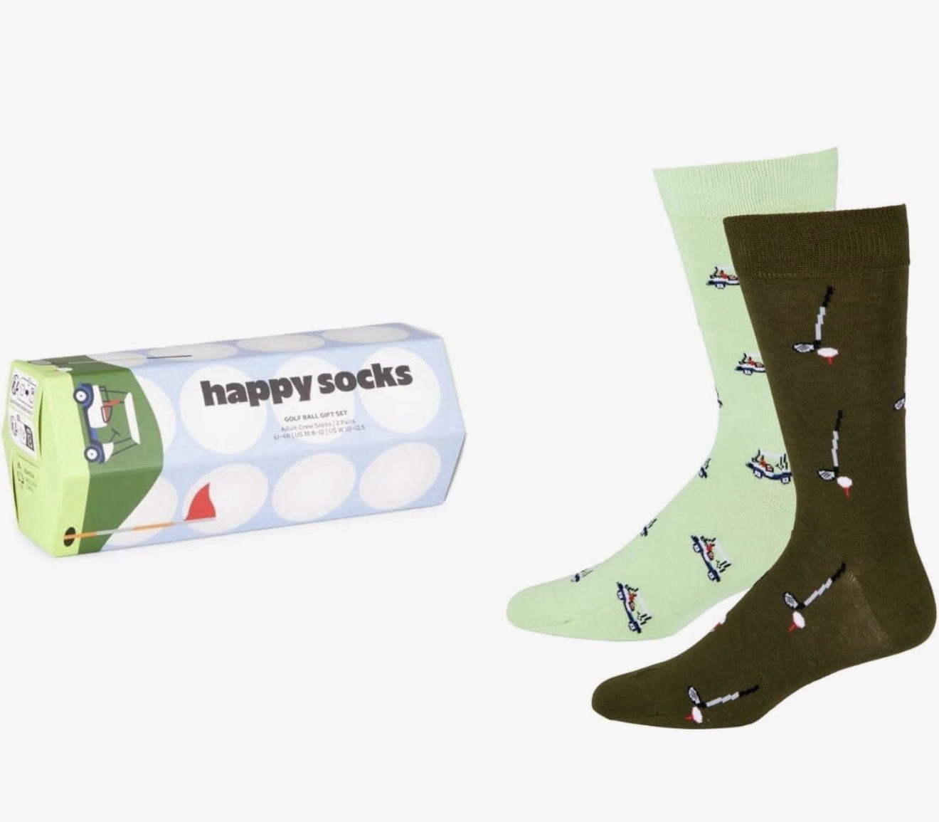 Happy Socks Men’s 2-Pack Gift Set of Golf images, Size M/L brand new in gift box