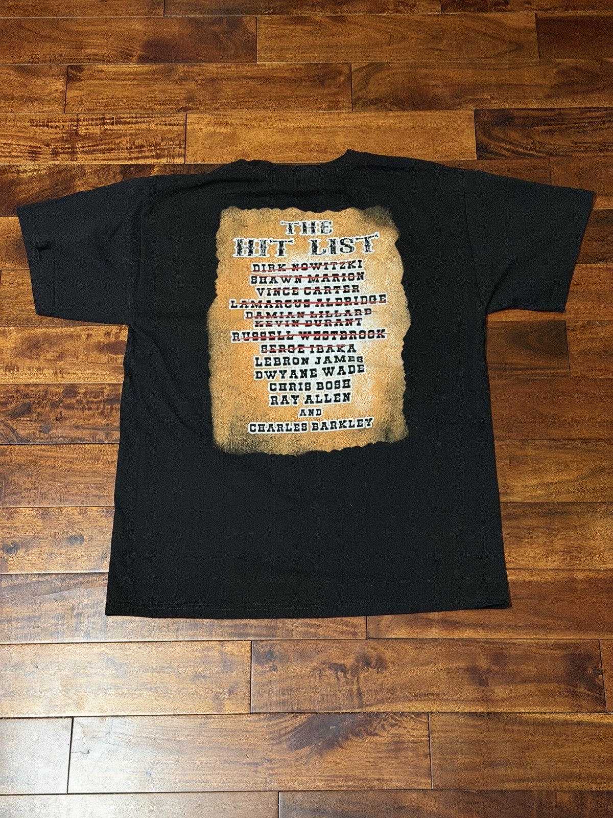 2014 Unfinished Business The Hit List LeBron James T Shirt Size Large