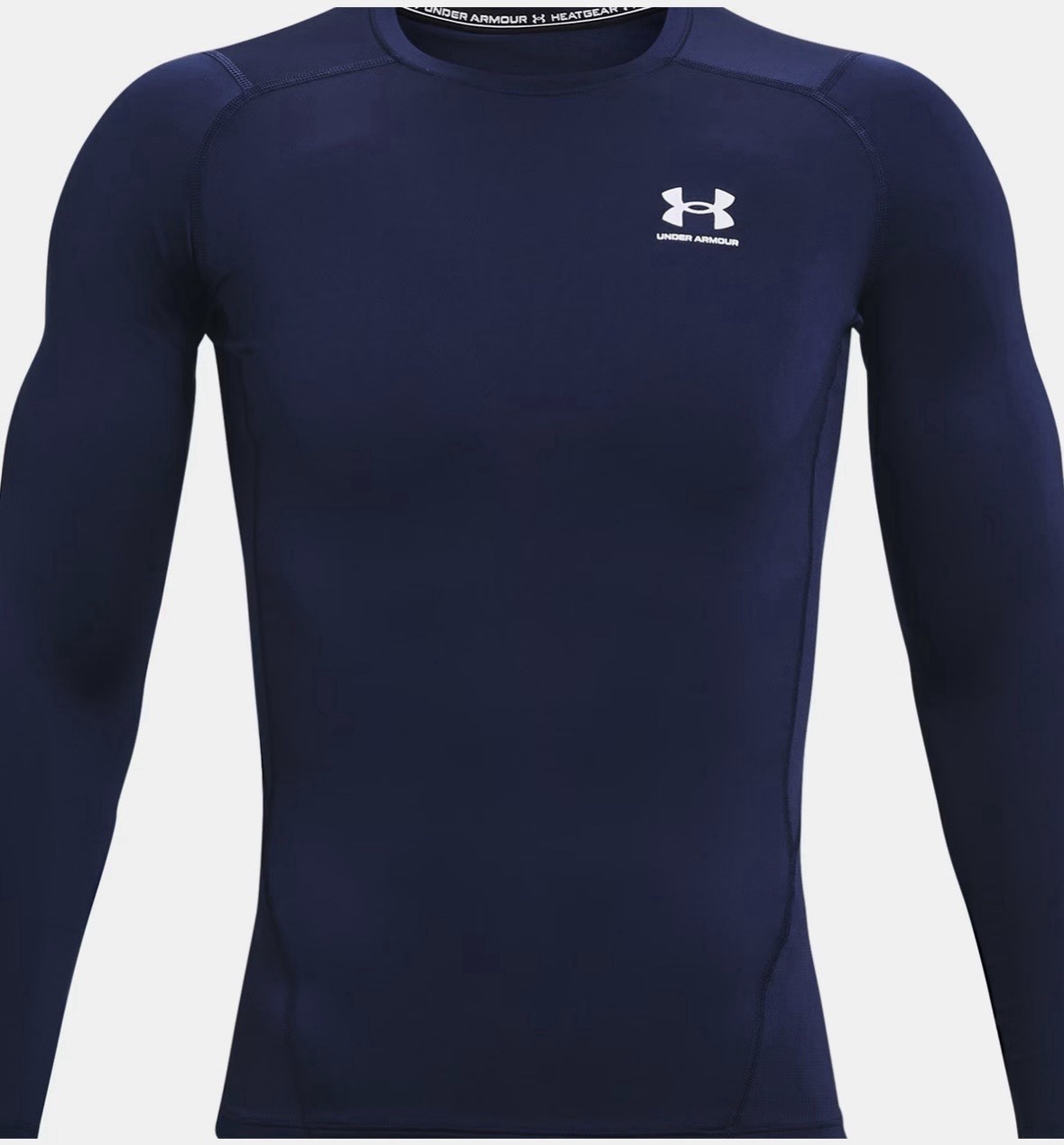 Under Armour HeatGear Compression Long Sleeve Shirt Men’s 2XL Navy 1361524 NWT