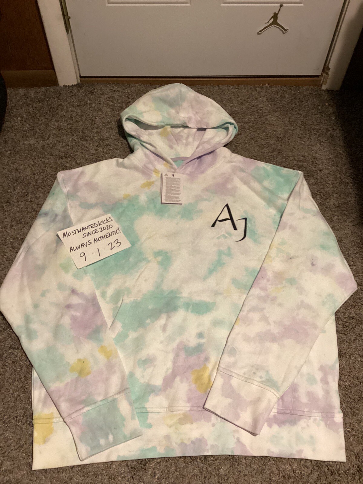 NWT Nike Air Jordan Sport DNA Tie Dye Pullover Hoodie Men’s Sz XL FREE SHIPPING!