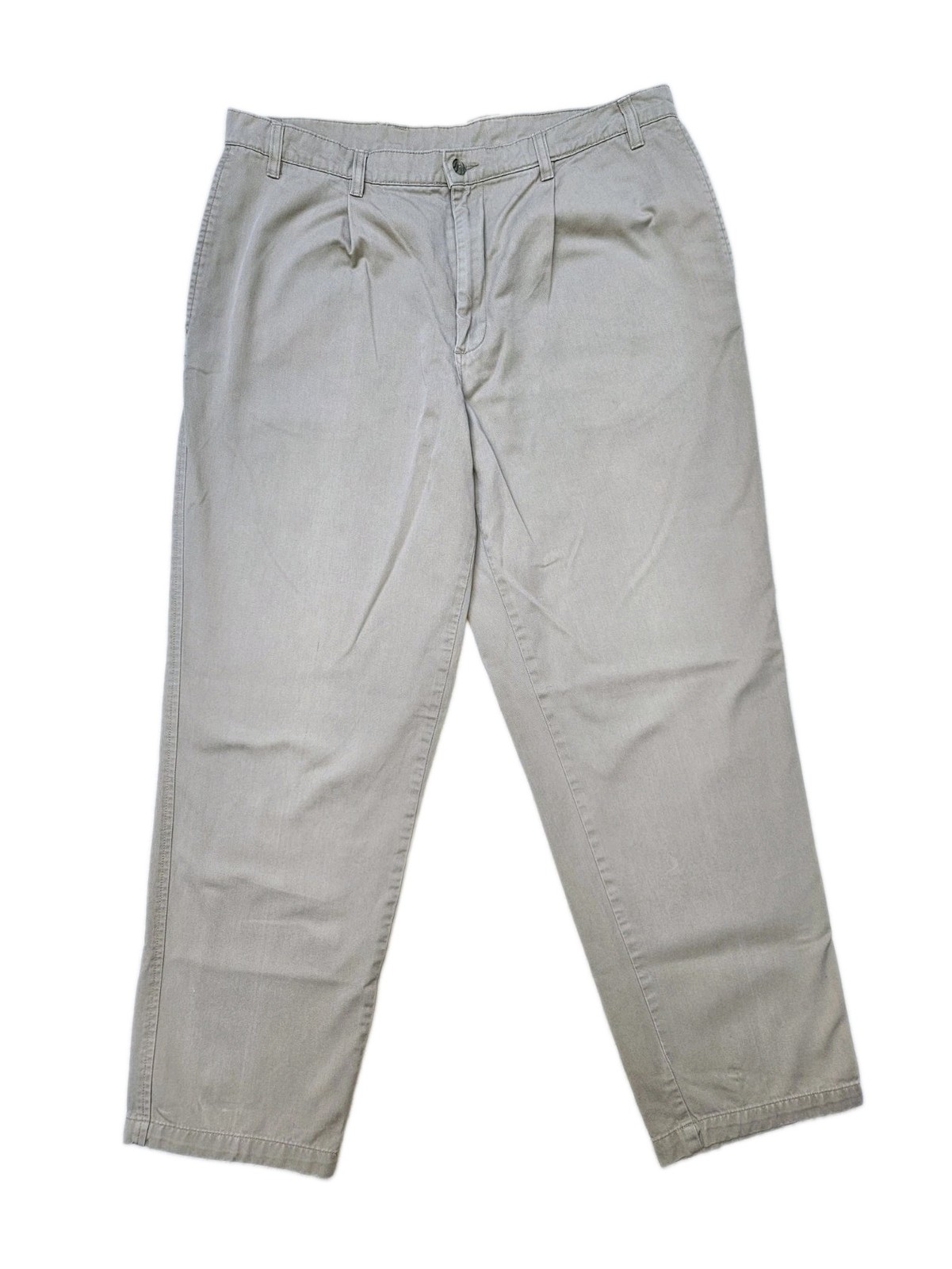 District Beige Chinos Mens W38 L31 Regular Fit Cotton Smart Casual Trousers Pant