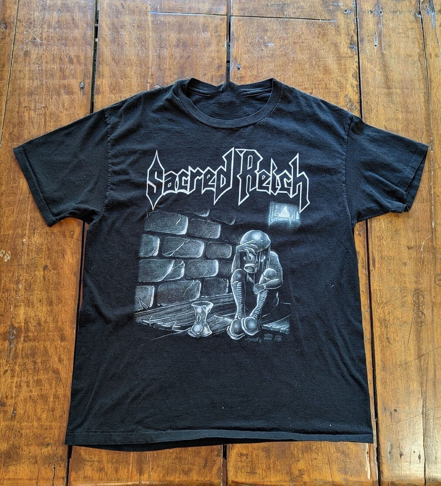 SACRED REICH Band Cotton Black 2SIDE fULL Size Shirt