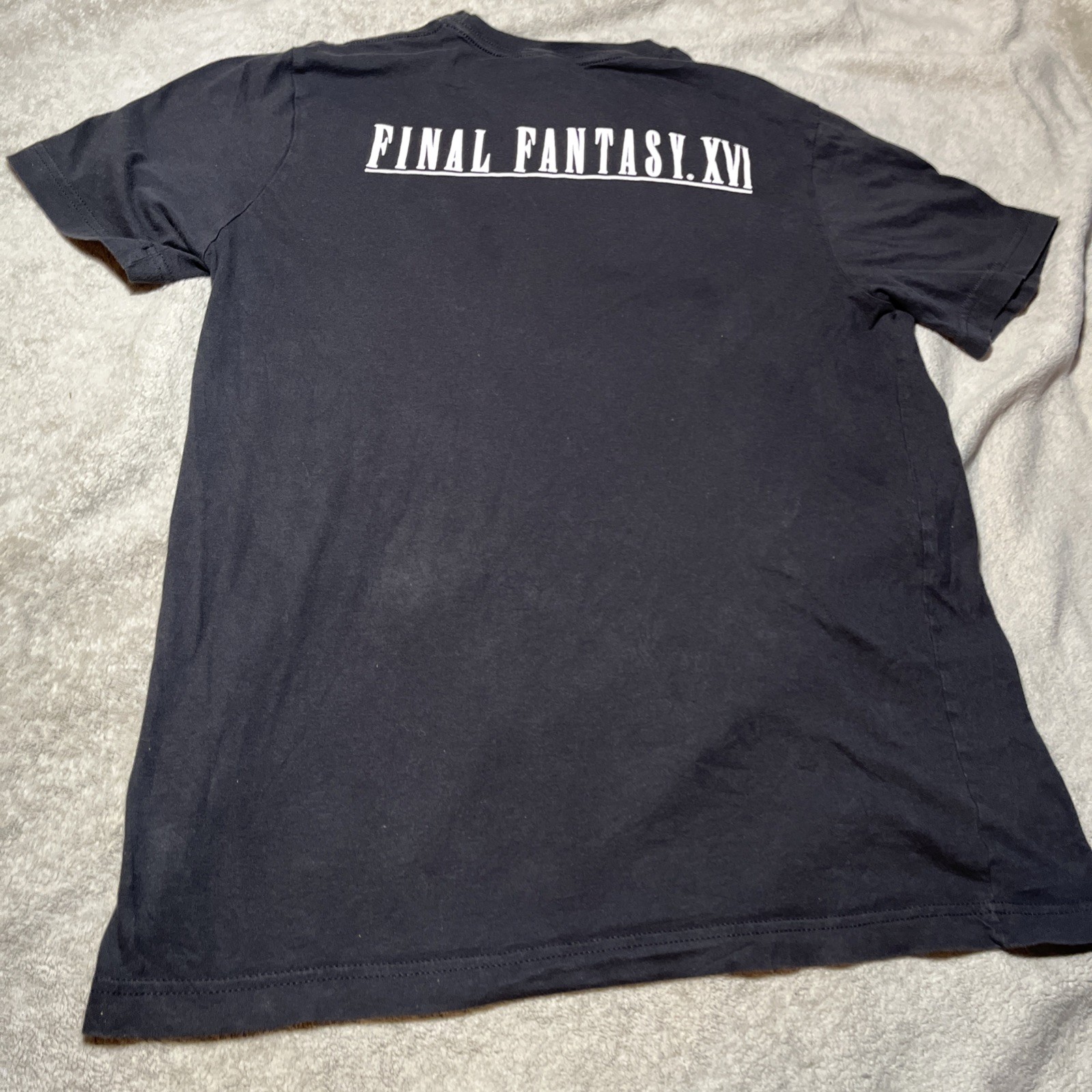 Final Fantasy XVI Pixel Art Clive Torgal Jill Cidolfus Black T-Shirt Mens L rare