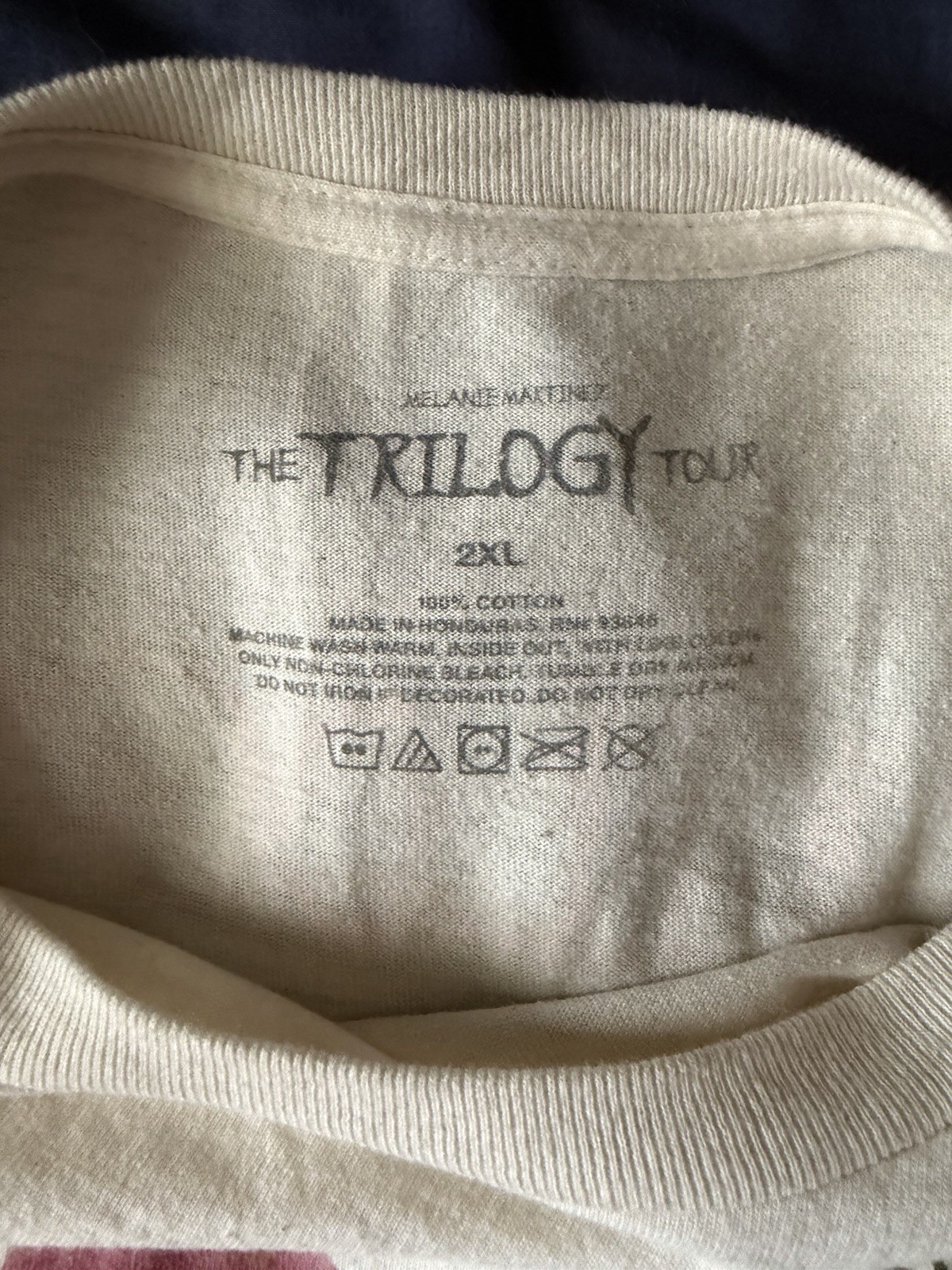 Melanie Martinez The Trilogy Tour Creme Graphic Print Crew Neck T-Shirt 2XL