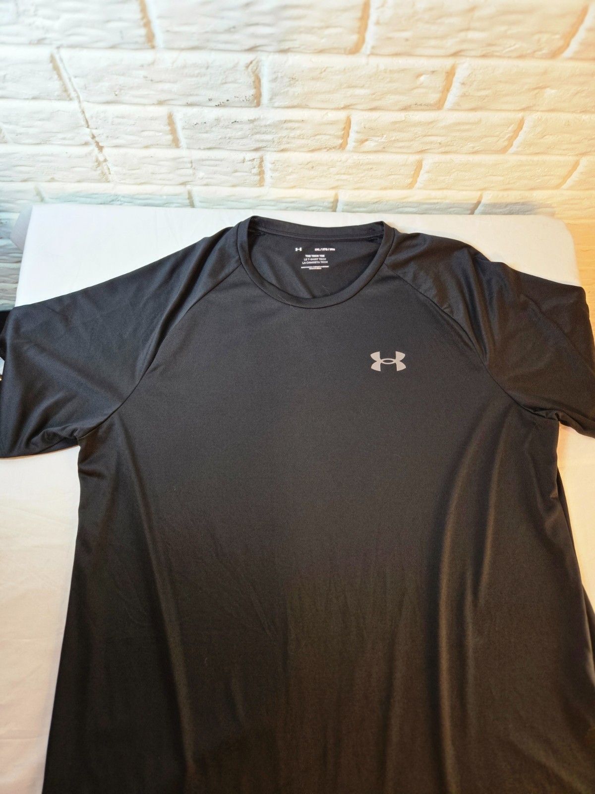 Under Armour Mens 3XL Black Tech Tee Athletic Performance Workout Shirt