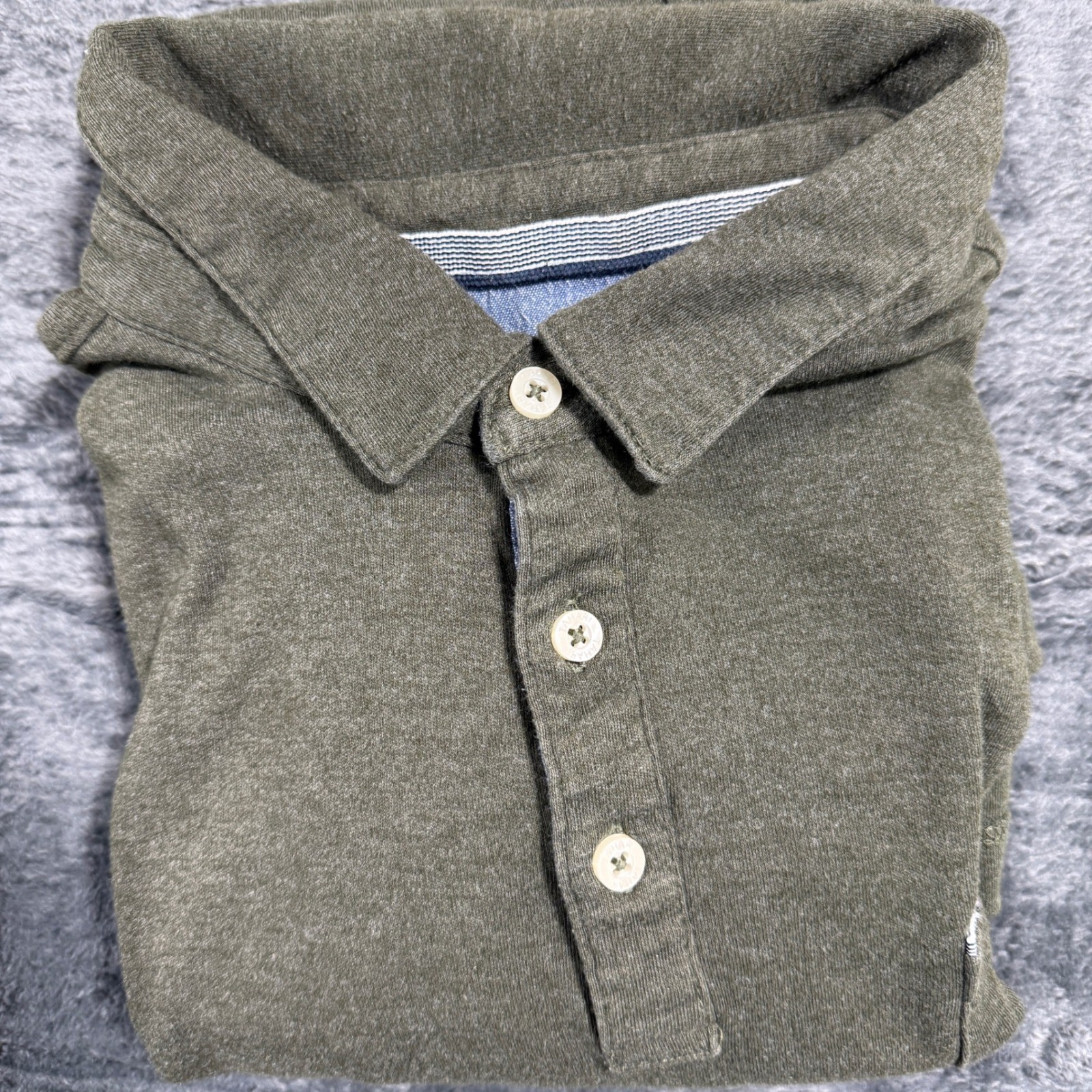 Tahari Polo Shirt Mens XXL Olive Green Short Sleeve Cotton Blend 1396353