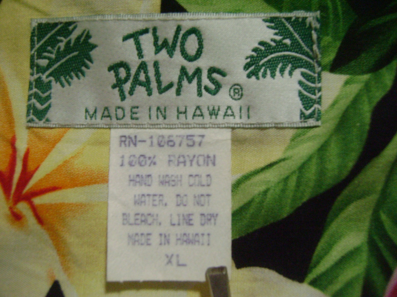 LOT of 3 MENS XL S/S RAYON HAWAIIAN SHIRTS 2 PALMS CAMPIA AMERICAN RAG
