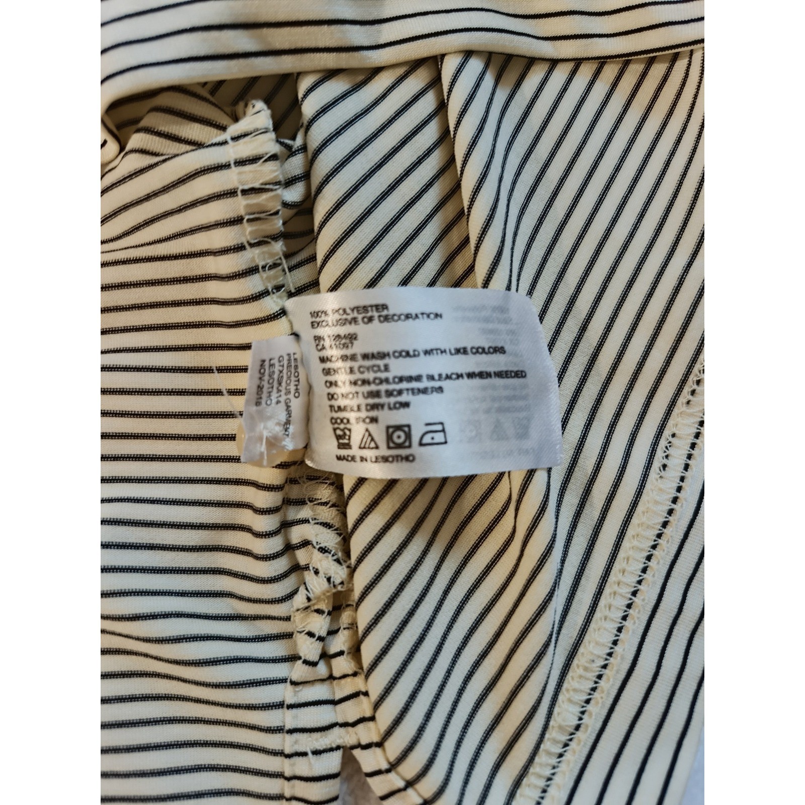 Greg Norman Play Dry Mens Large Yellow Black Striped Golf Polo Shirt GTXSK414