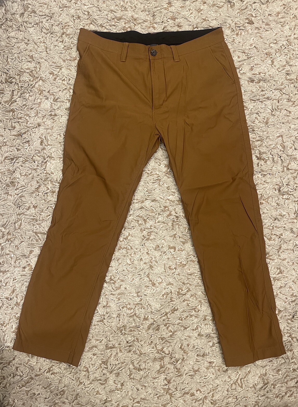Prana Alameda Men’s 38×30 Slim Fit Cafe Nylon Stretch Straight Leg Casual Pants