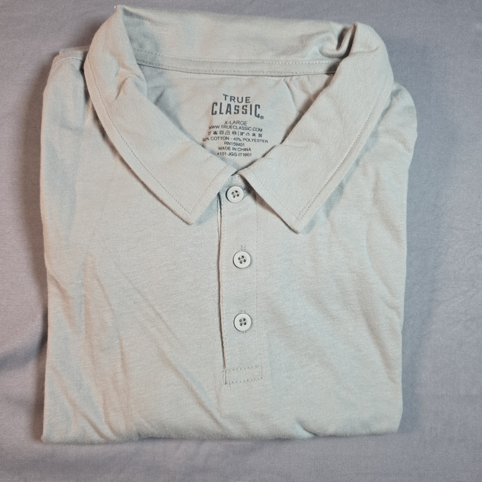 True Classic Polo (3 pack) extra large XL Dark Plum, Olive Green, Pale Gray