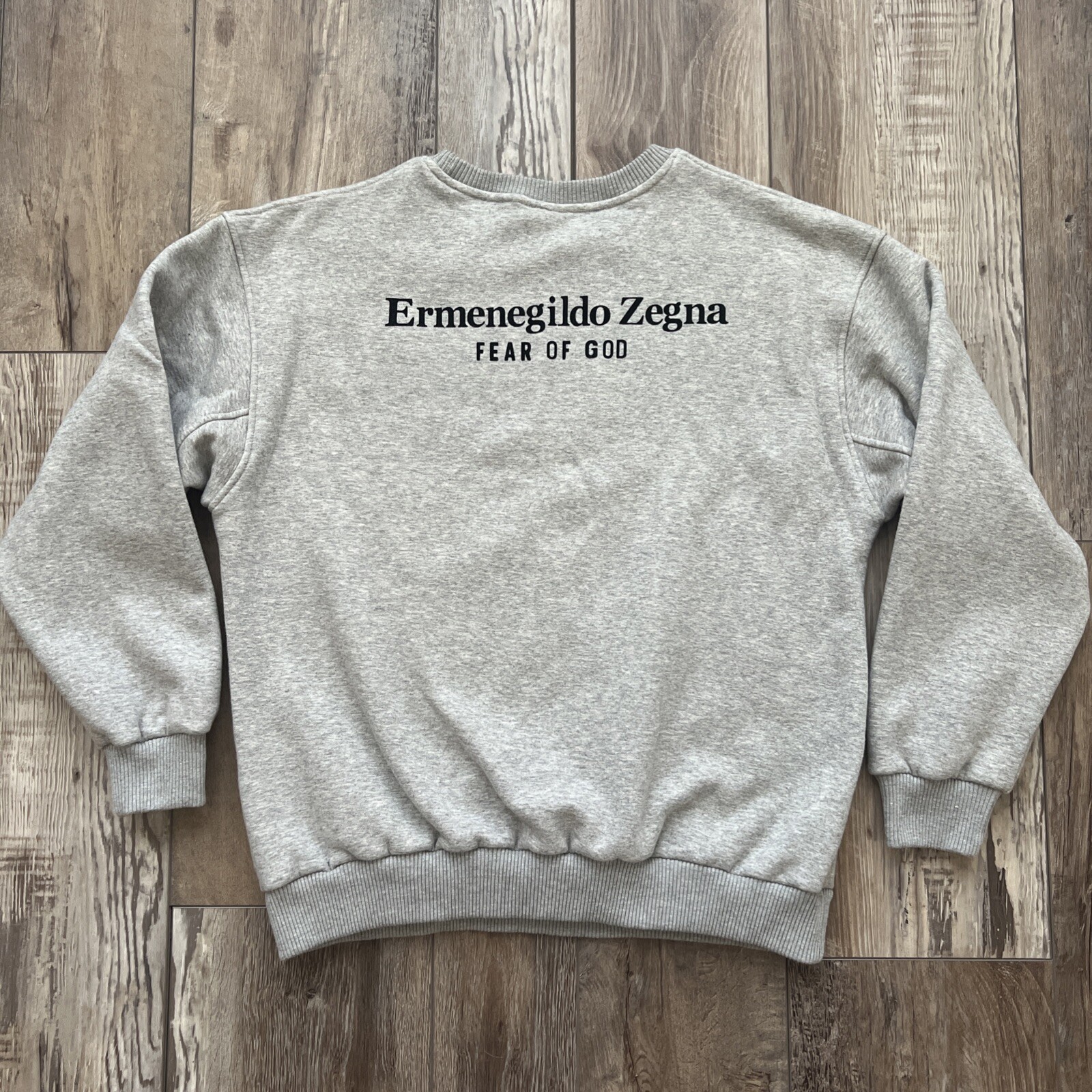 Ermenegildo Zegna X Fear Of God Sweatshirt Sweater Jacket Pull Over Sz M Gray