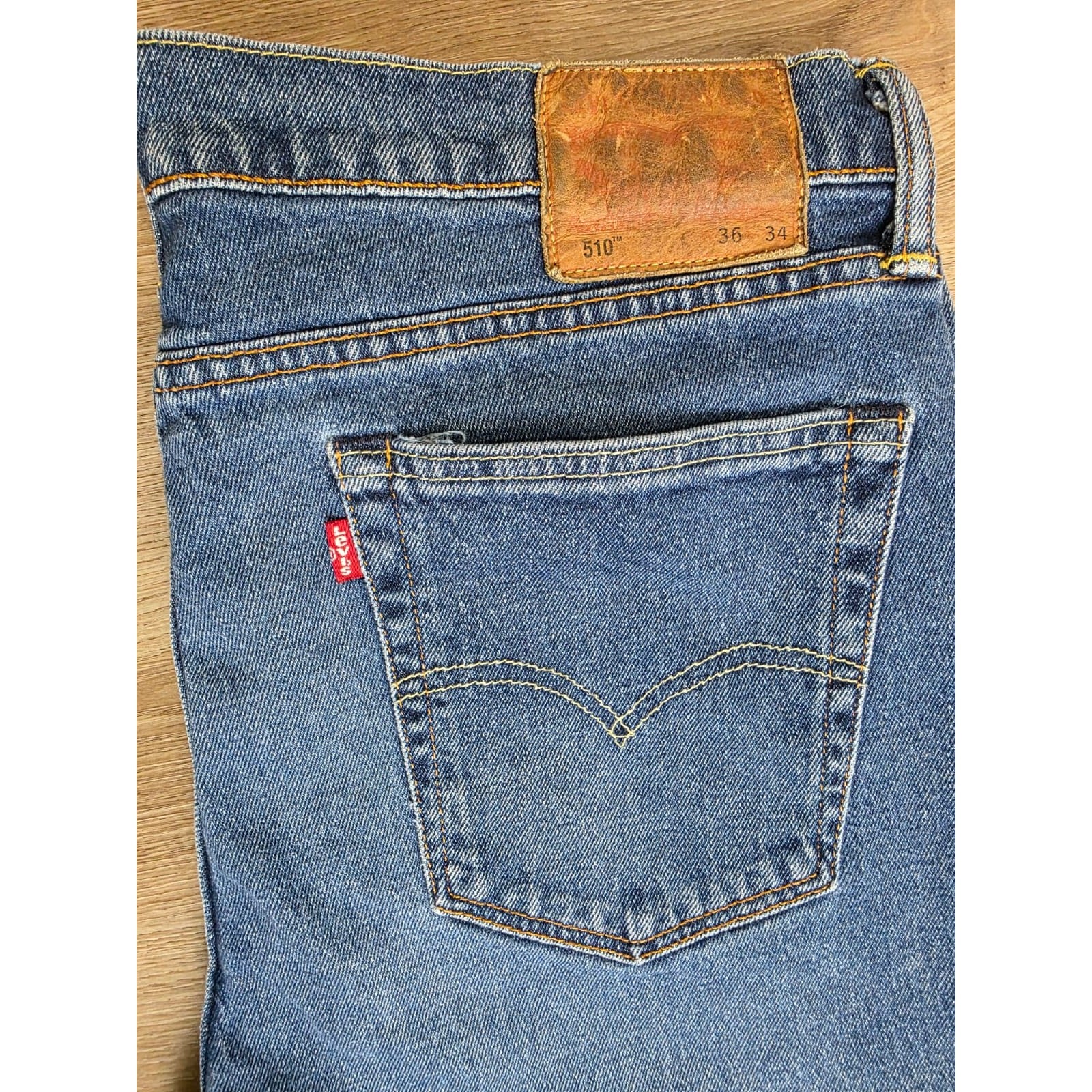 Levi’s 510 Skinny Jeans Men’s W36 L34 Blue Medium Wash Denim Stretch