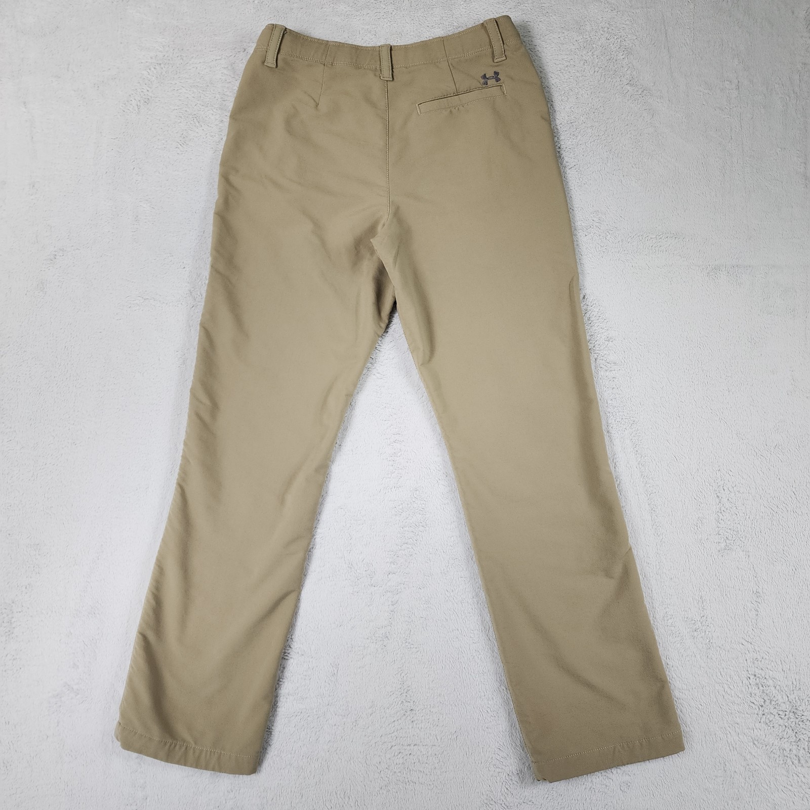 Under Armour Loose Fit Pants Mens L/YLG Tan Cargo Performance Straight