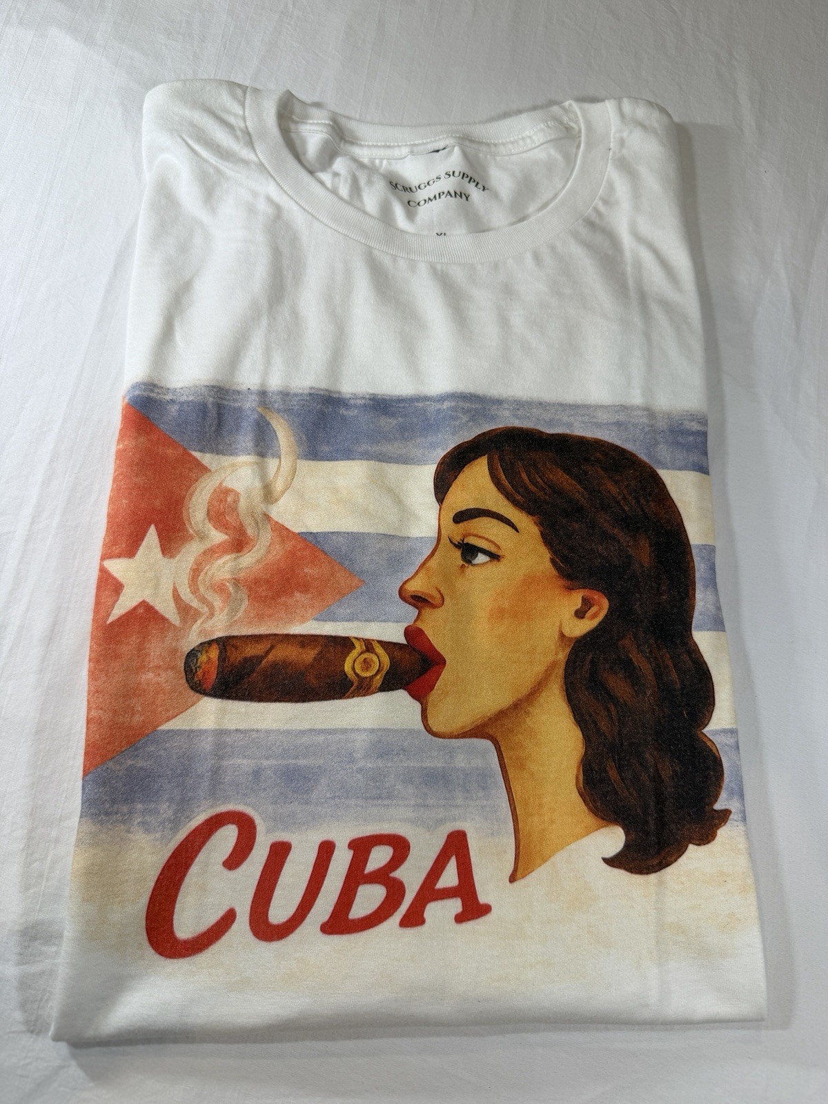 Retro Cuba Cigar Graphic T-Shirt Havana Cuba – New XL