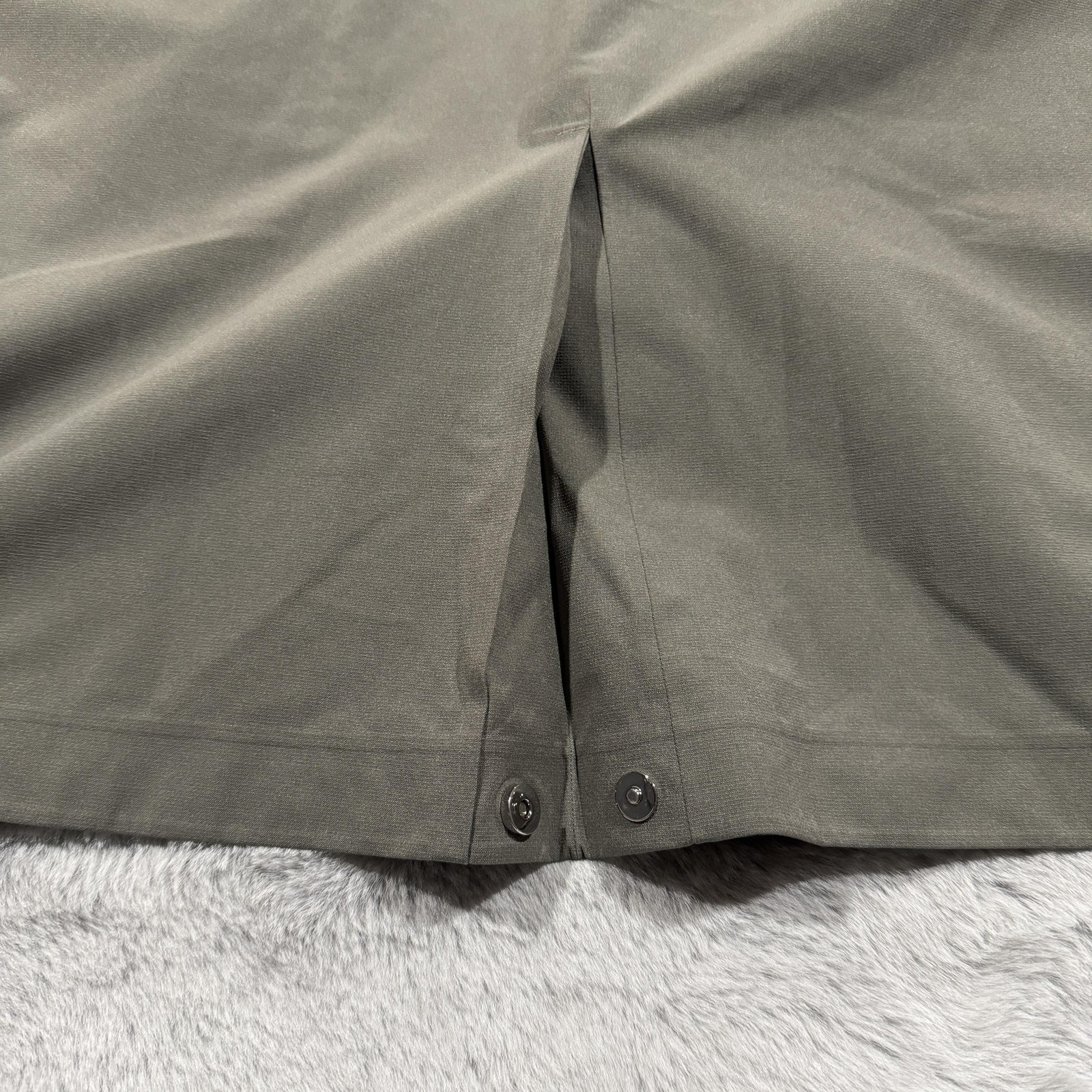 Lululemon Trench Coat Mens Medium Gray Waterproof Windbreaker Long LM4AN1S.01