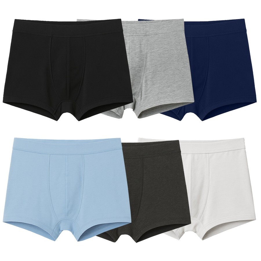 Men’s 12-Pack Assorted Seamless Cotton Stretch Boxer Briefs