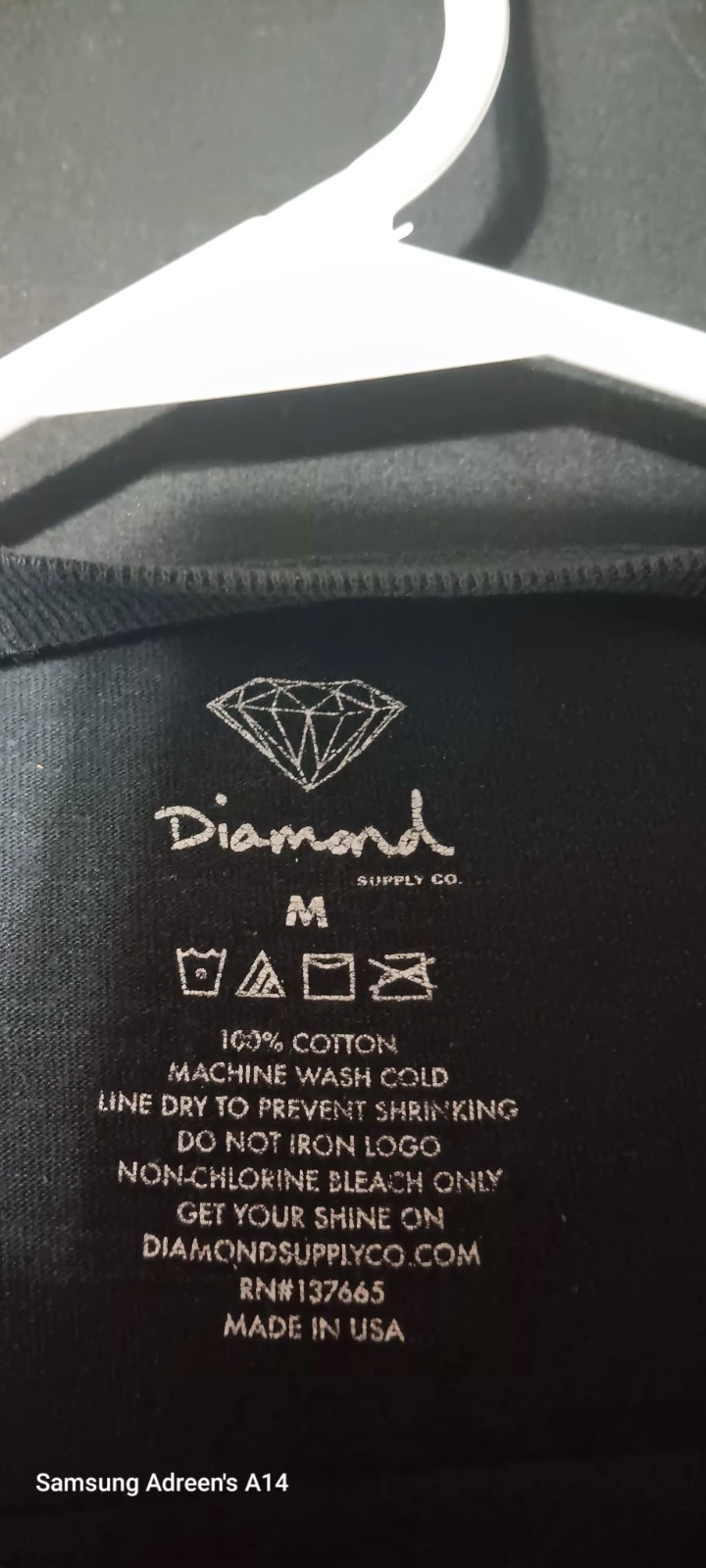 Diamond Supply Co. Men’s Diamond Forever Graphic Logo T-Shirt Black Crew Neck M