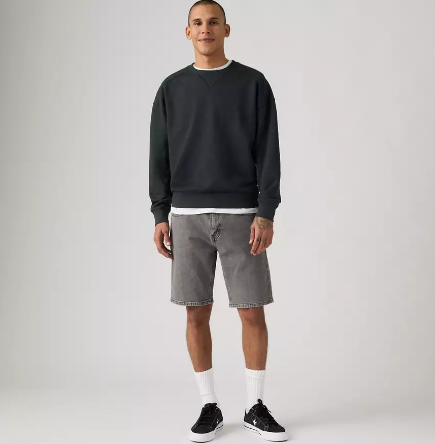 LEVI’S 405 Standard 10″ Men’s Shorts, Greyscale – Grey