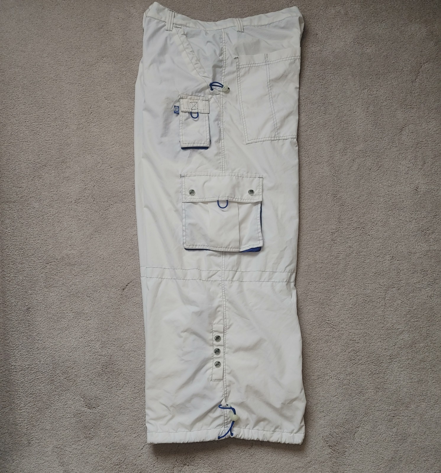 Vintage Y2K Macgear Baggy Wide Leg Parachute Rave Pants Size 40
