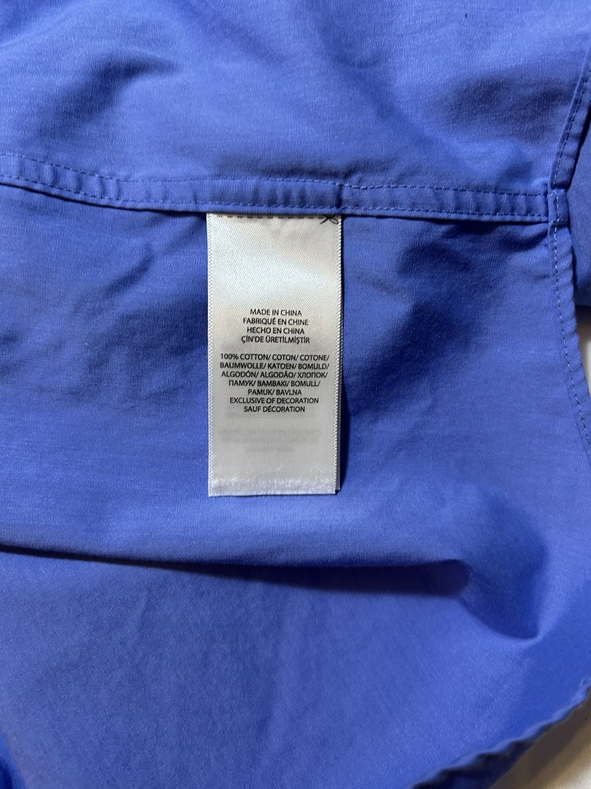 Polo Ralph Lauren Blue Dress Shirt Mens Long Sleeve Button Down Size Large