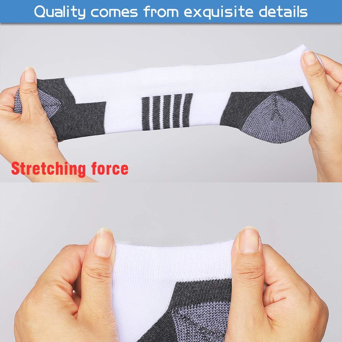COOVAN 10 Pairs Mens Ankle Socks Men 10 Pack Low Cut Small-Medium, Black