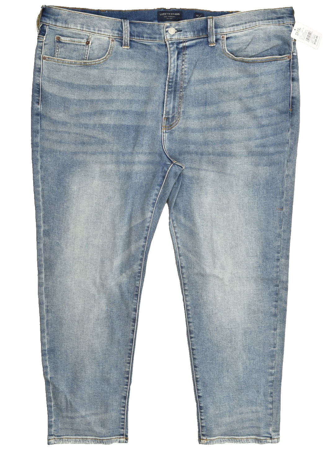 Lucky Brand Men’s Athletic Taper Denim Jeans Light Wash Blue Stretch 48×30 NEW
