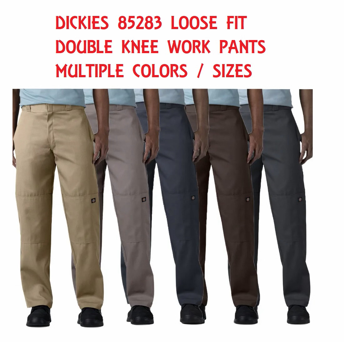 BIG SALE! New Dickies 85283 Loose Fit Double Knee Cell Phone Pocket Work Pants