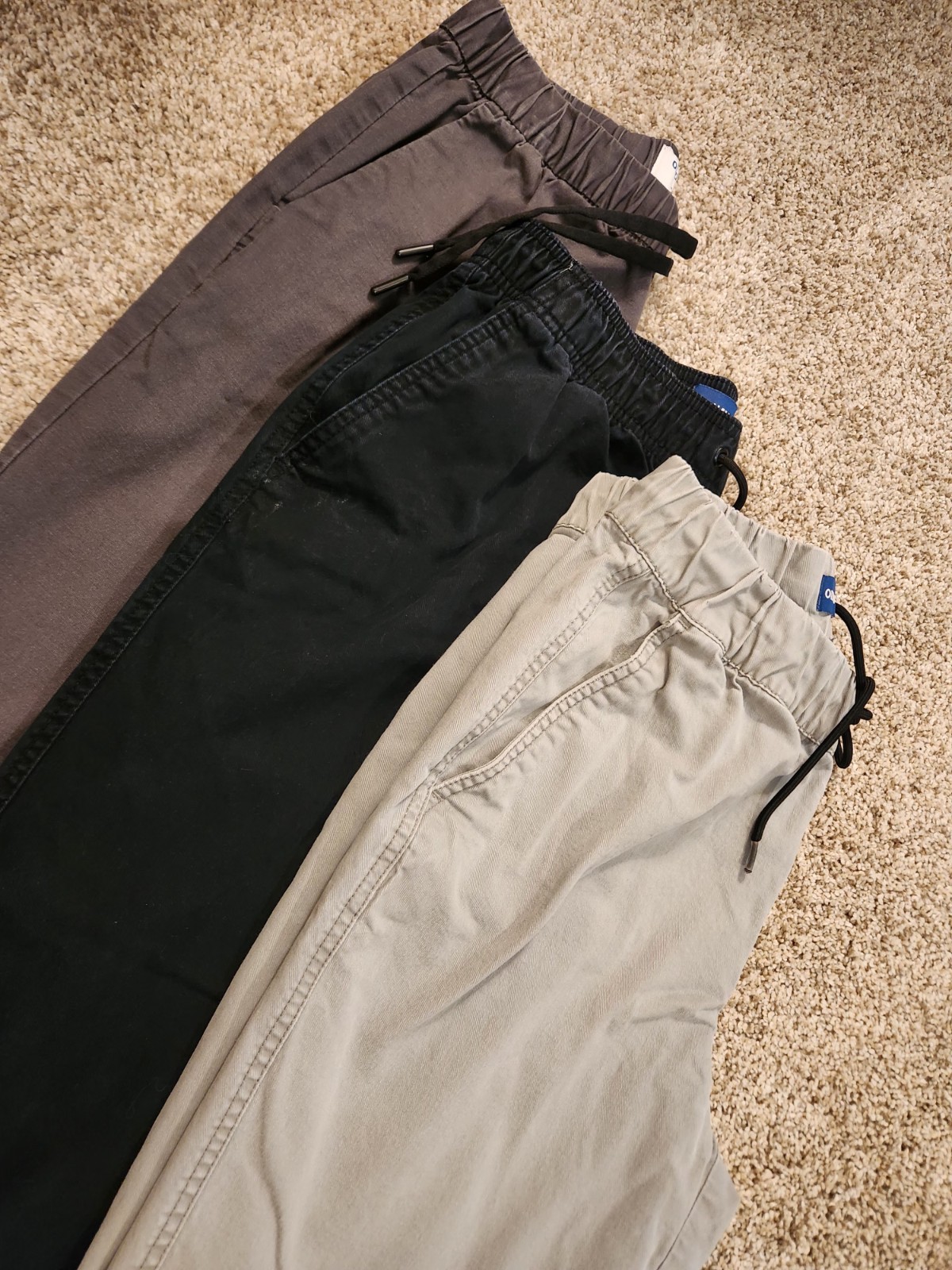 Old Navy Modern Jogger Pants Men’s – Light Gray, Black, Charcoal – Small