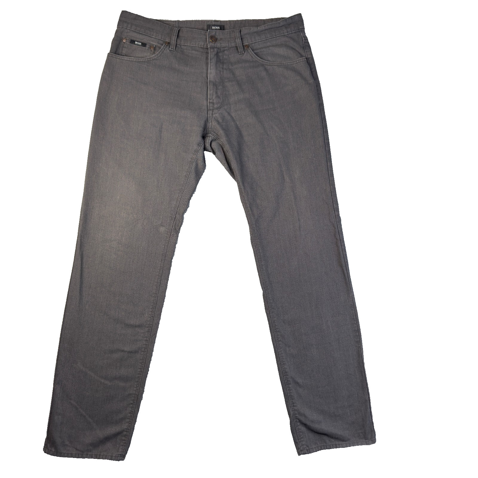 Hugo Boss Jeans Mens 36×34 Gray Vintage Wash Casual Everyday Straight Pants