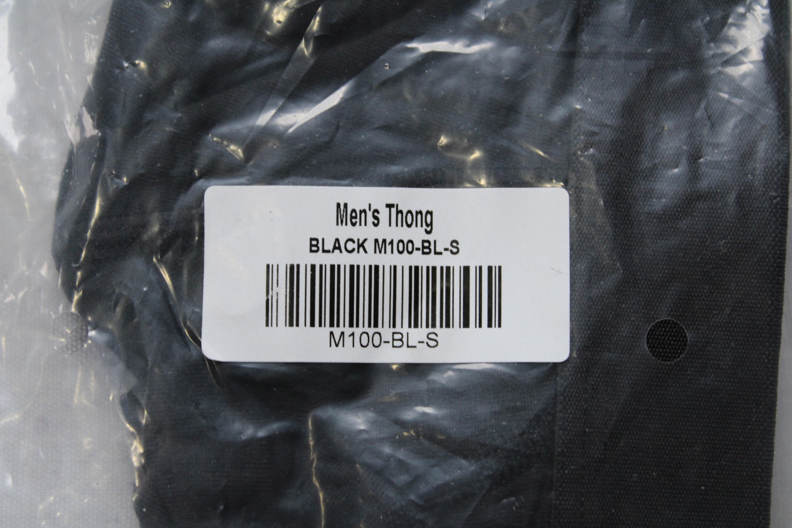 Meundies Men’s Lightweight Breathable Thong BM7 Black Small NWT