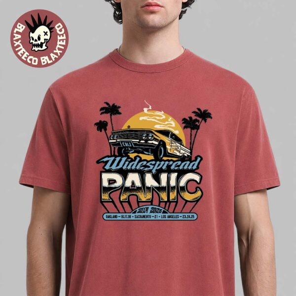 Wide*spread Panic California Tour 2026 Merch July 2026 T-Shirt