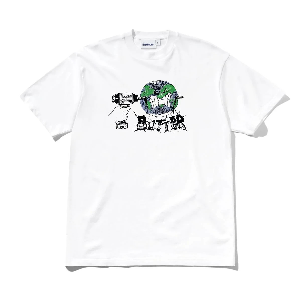 Brand New Mens Butter Drill T-shirt White