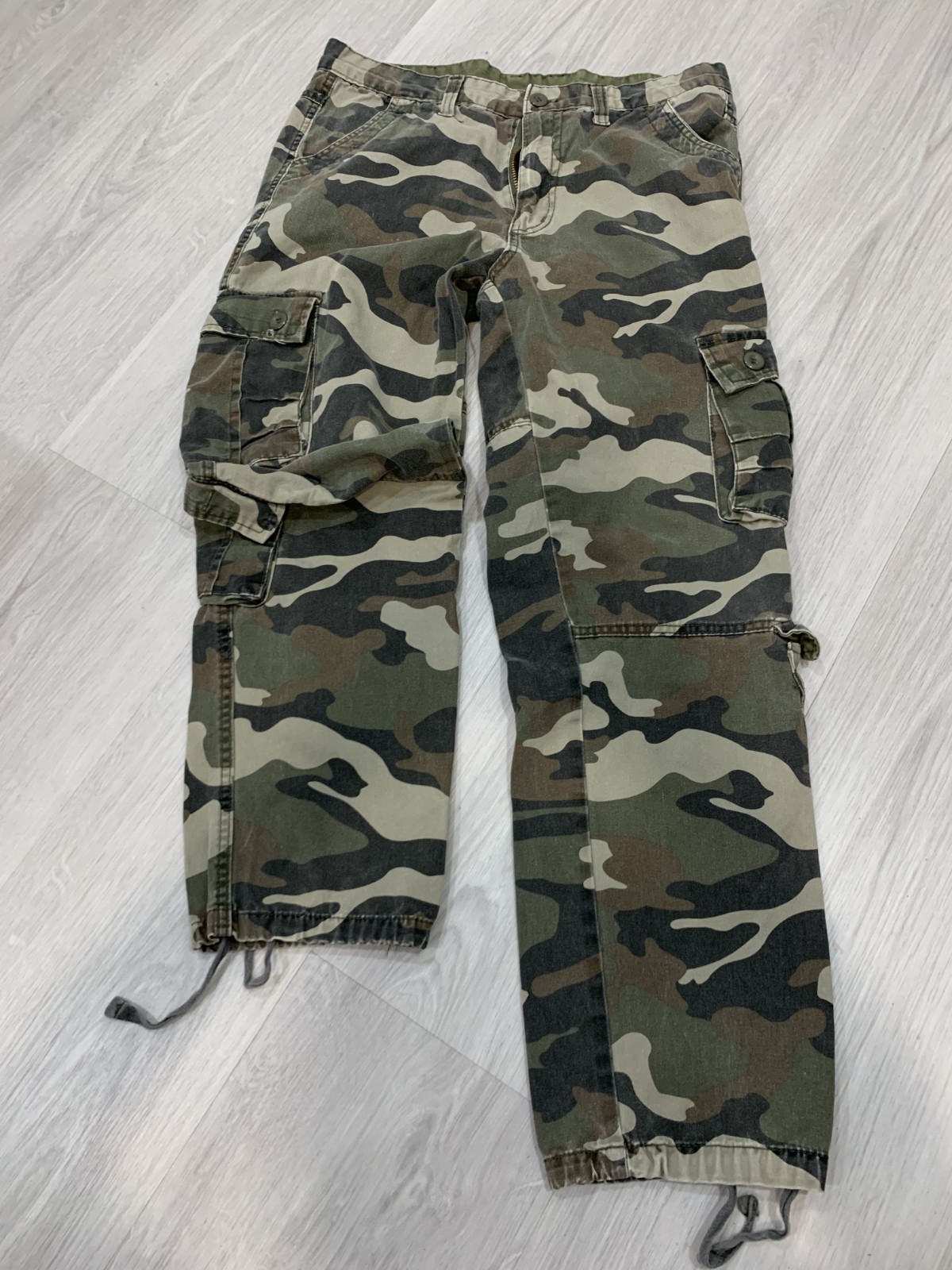 US Army Woodland BDU Ripstop Cargo Pants Medium Regular MR Camo Military