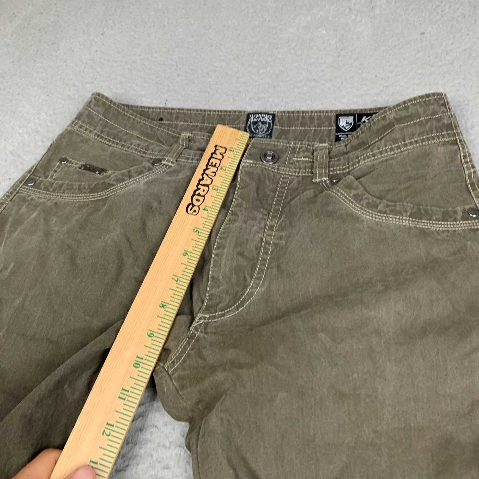 Kuhl Revolvr Lean Pants Mens 32×32 Brown Outdoor Straight Cotton Nylon