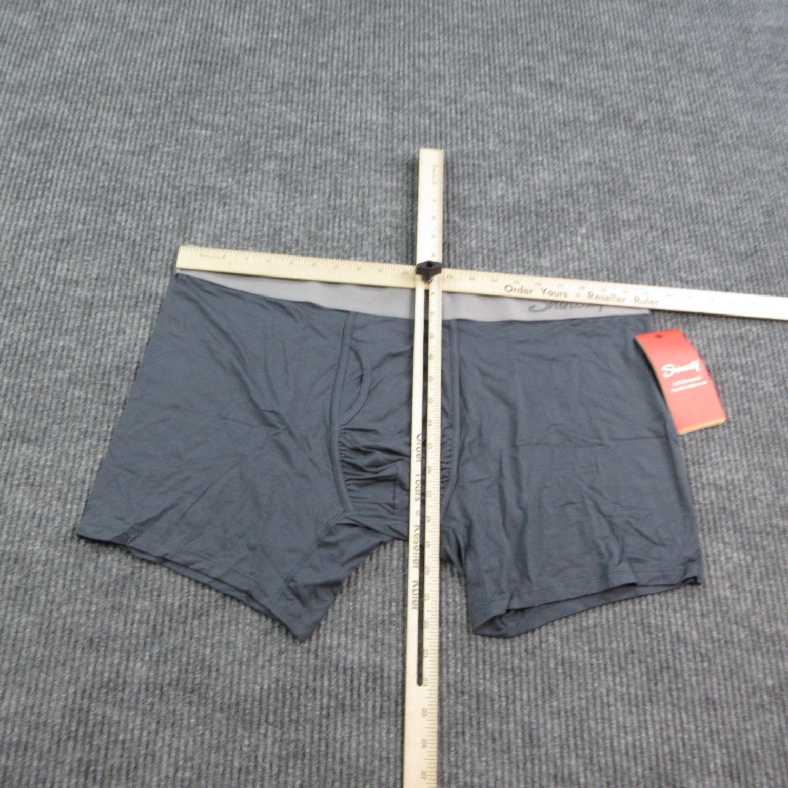 Shinesty Boxer Briefs Mens 3XL Gray Ball Hammock Pouch Modal Spandex NWT