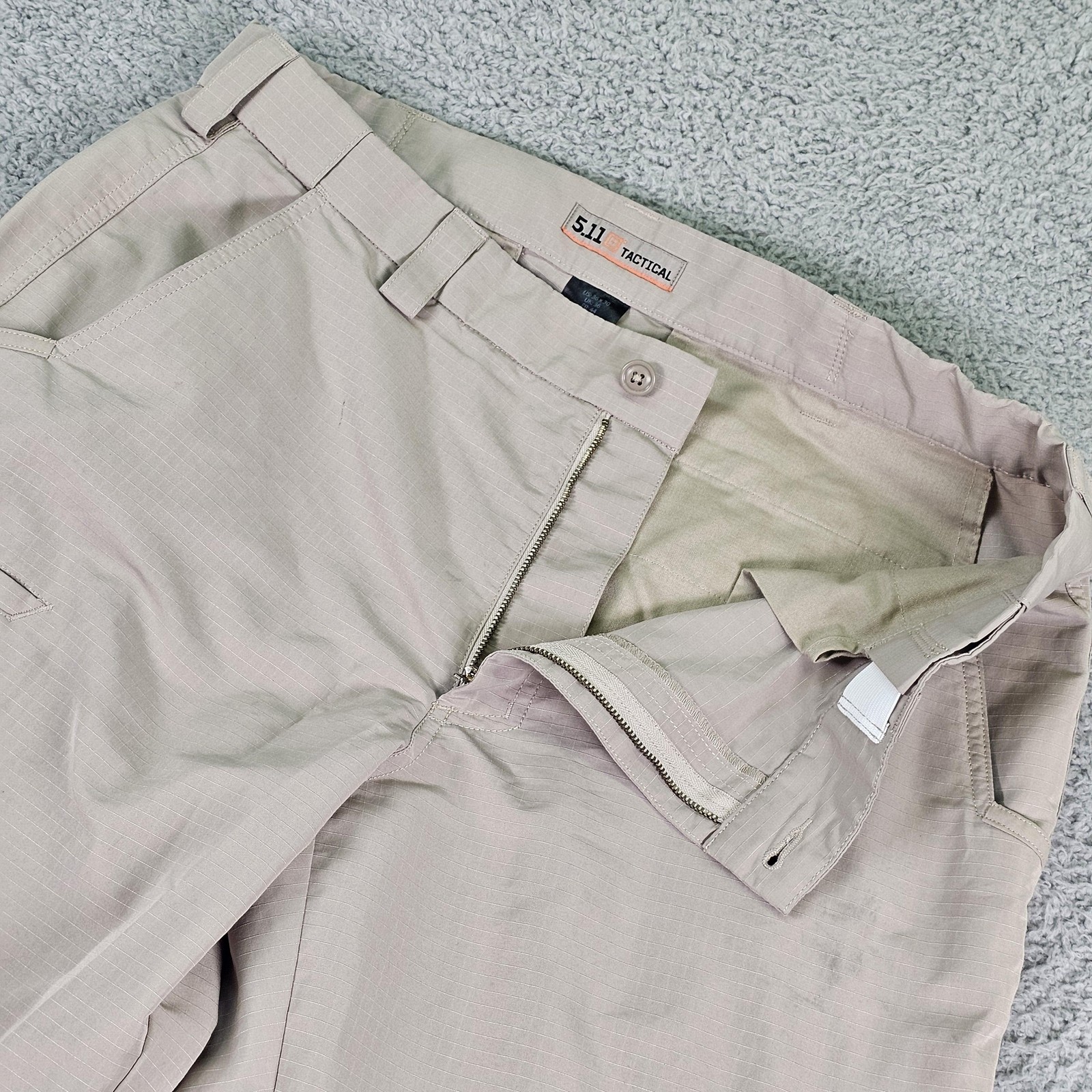 5.11 Tactical Pants Mens 36×30 Beige Covert Khaki 2.0 Ripstop Chino 74461-055