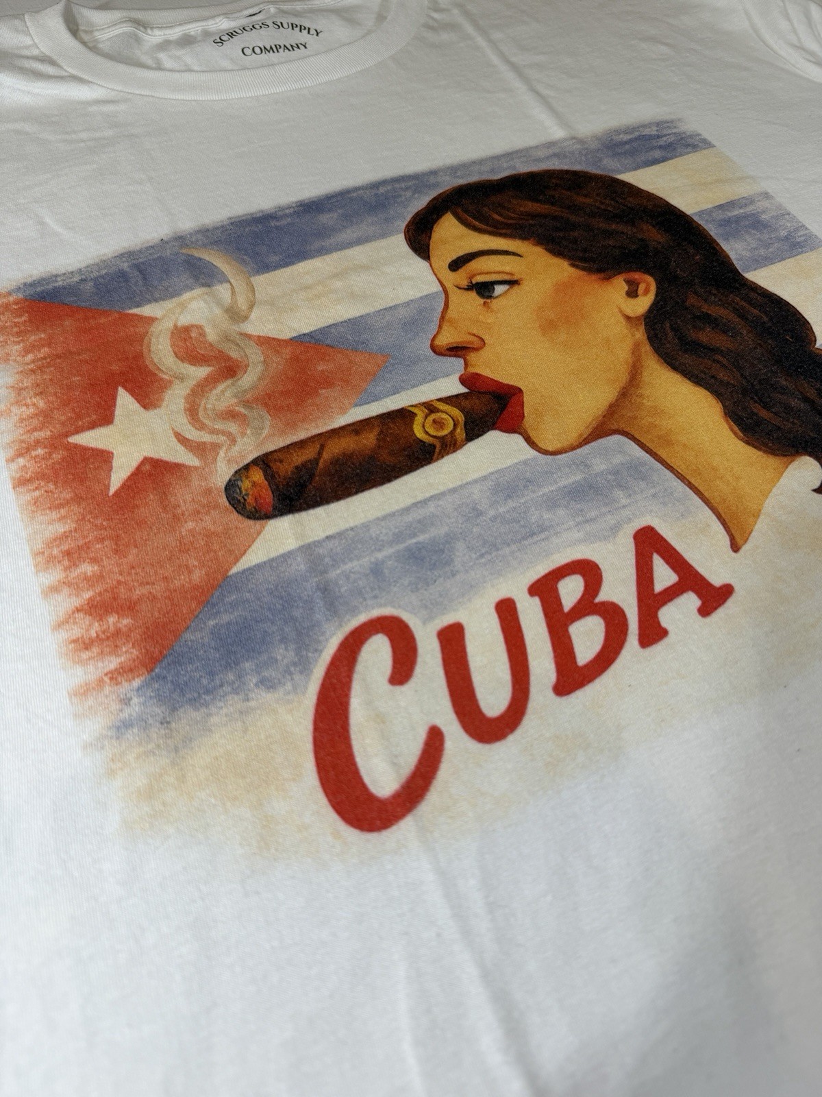 Retro Cuba Cigar Graphic T-Shirt Havana Cuba – New XL