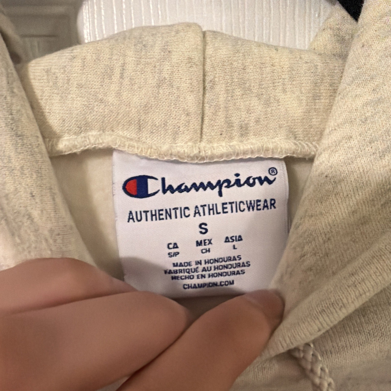 Champion UCF Knights Small Authentic Apparel Off White Cream Hoodie